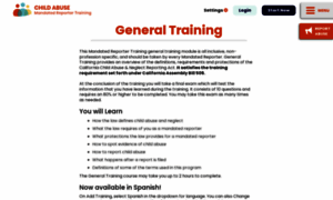 Generaltraining.mandatedreporterca.com thumbnail