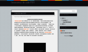 Generateurdecodepsnfr.blogspot.com thumbnail