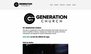 Generationaz.churchcenter.com thumbnail