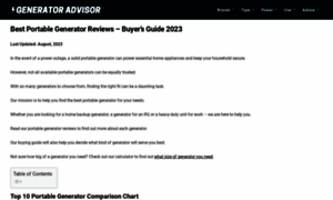 Generatoradvisor.com thumbnail
