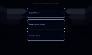 Genericcialis40lowcost.monster thumbnail