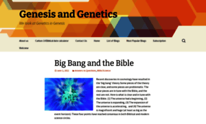 Genesisandgenetics.org thumbnail