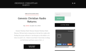 Genesischristianradio.ca thumbnail