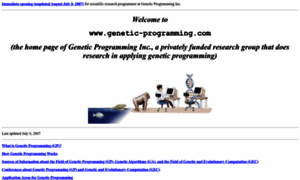 Genetic-programming.com thumbnail