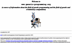 Genetic-programming.org thumbnail