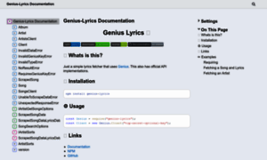 Genius-lyrics.js.org thumbnail