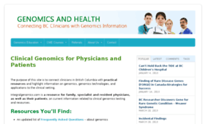 Genomicsandhealth.com thumbnail