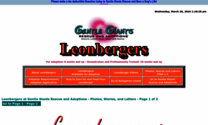 Gentlegiantsrescue-leonbergers.com thumbnail