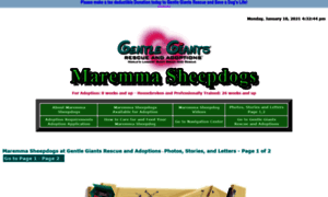 Gentlegiantsrescue-maremma-sheepdogs.com thumbnail