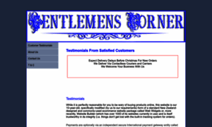 Gentlemenscorner.co.nz thumbnail