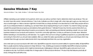 Genuinewindows7key.com thumbnail