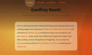 Geoffreybooth.com thumbnail