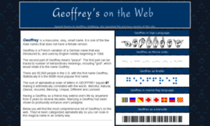 Geoffreys.info thumbnail