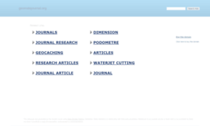 Geomatejournal.org thumbnail