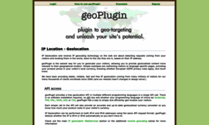 Geoplugin.com thumbnail