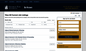 Georgefoxfaculty.applicantpool.com thumbnail