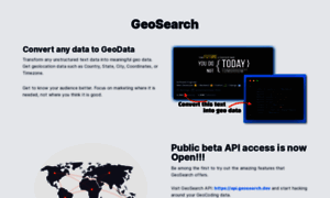 Geosearch.dev thumbnail