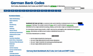 Germanbankcodes.com thumbnail