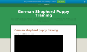 Germanshepherdspuppytraining.com thumbnail