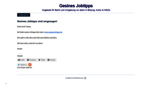 Gesinesjobtipps.wordpress.com thumbnail