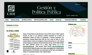Gestionypoliticapublica.cide.edu thumbnail