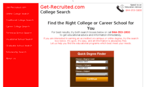 Get-recruited.com thumbnail