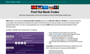 Getbankcodes.com thumbnail