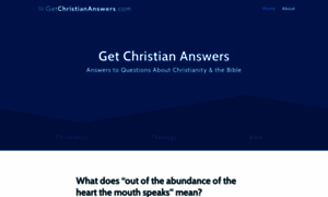 Getchristiananswers.com thumbnail