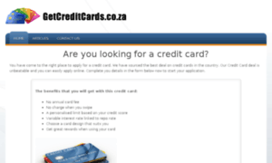 Getcreditcards.co.za thumbnail