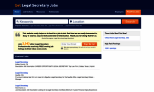 Getlegalsecretaryjobs.com thumbnail