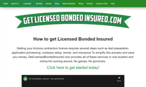 Getlicensedbondedinsured.com thumbnail