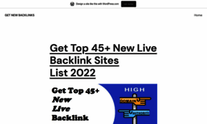 Getnewbacklinks.wordpress.com thumbnail