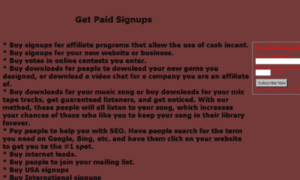 Getpaidsignups.com thumbnail