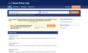 Getsheetmetaljobs.com thumbnail