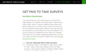 Gettingpaidtotakesurveys.com thumbnail