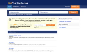 Gettourguidejobs.com thumbnail