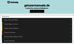 Getusermanual.de thumbnail