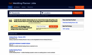 Getweddingplannerjobs.com thumbnail