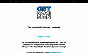 Getyournamesign.com thumbnail