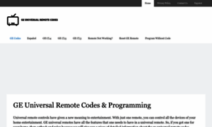 Geuniversalremotecodes.com thumbnail