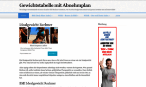 Gewichtstabellen.com thumbnail