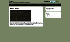 Gham.sourceforge.net thumbnail