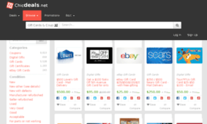 Gift-cards-coupons.chicdeals.net thumbnail