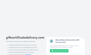 Giftcertificatedelivery.com thumbnail