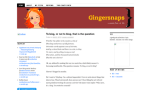 Gingersnapsandsnark.wordpress.com thumbnail