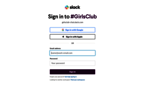 Girlsclub-chat.slack.com thumbnail