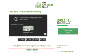 Give.thesacredplant.com thumbnail