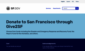 Give2sf.org thumbnail