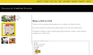 Giving.collegeforcreativestudies.edu thumbnail