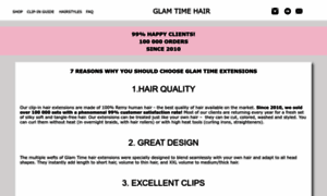 Glamtimehair.com thumbnail